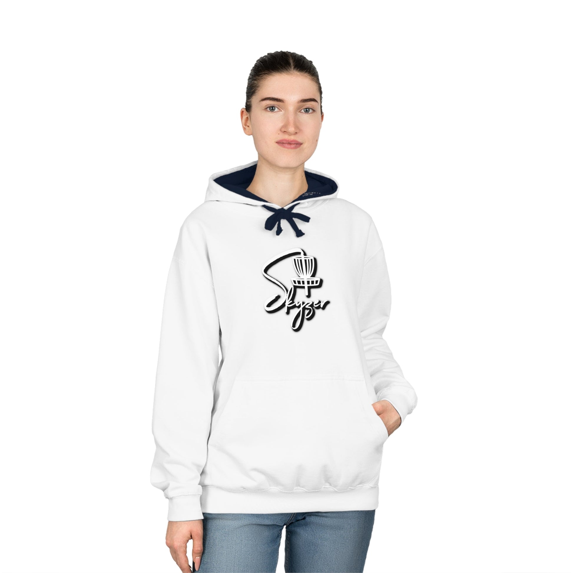 Skyzer Unisex Varsity Hoodie-Skyzer Disc Golf