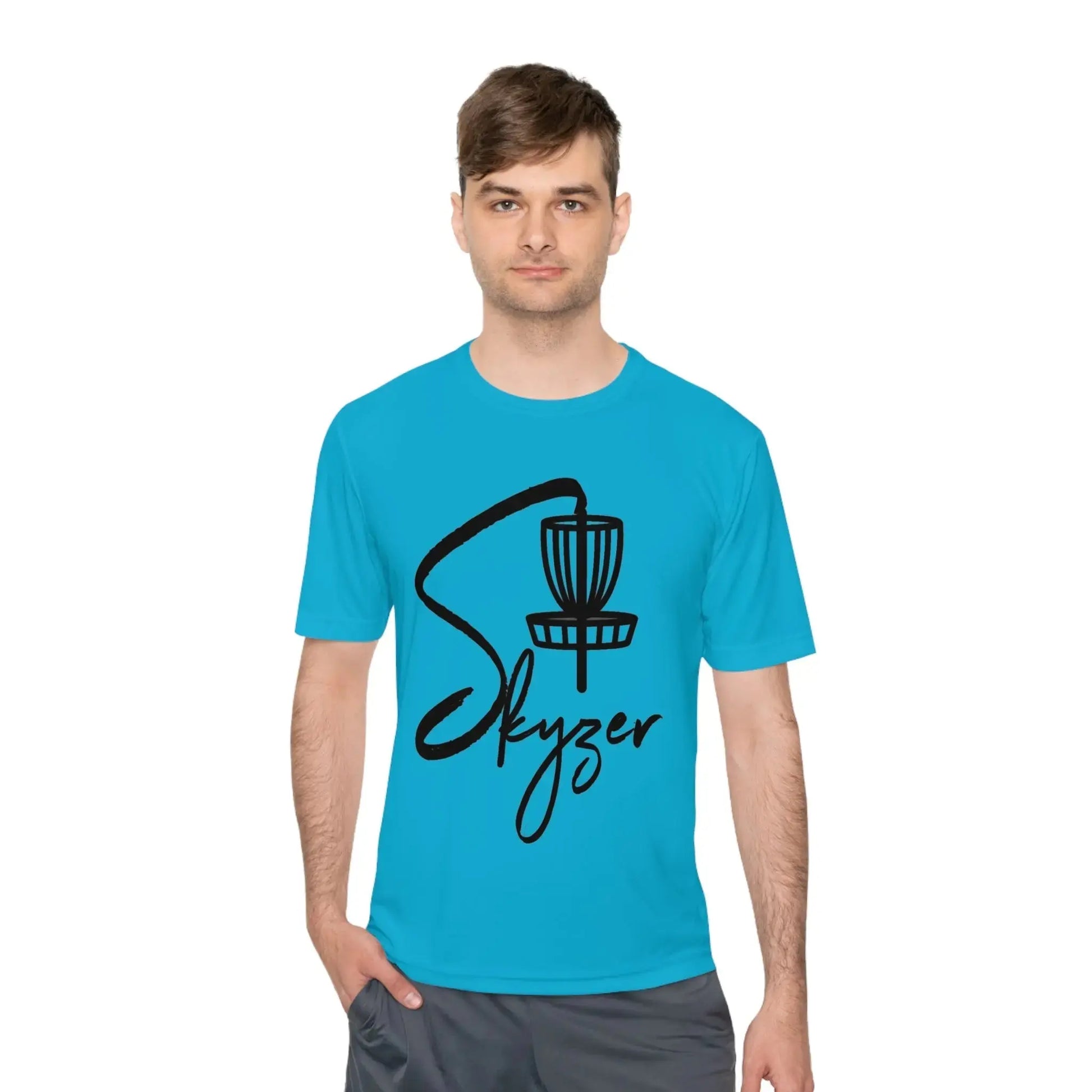 Skyzer Unisex Moisture Wicking T-shirt-Skyzer Disc Golf