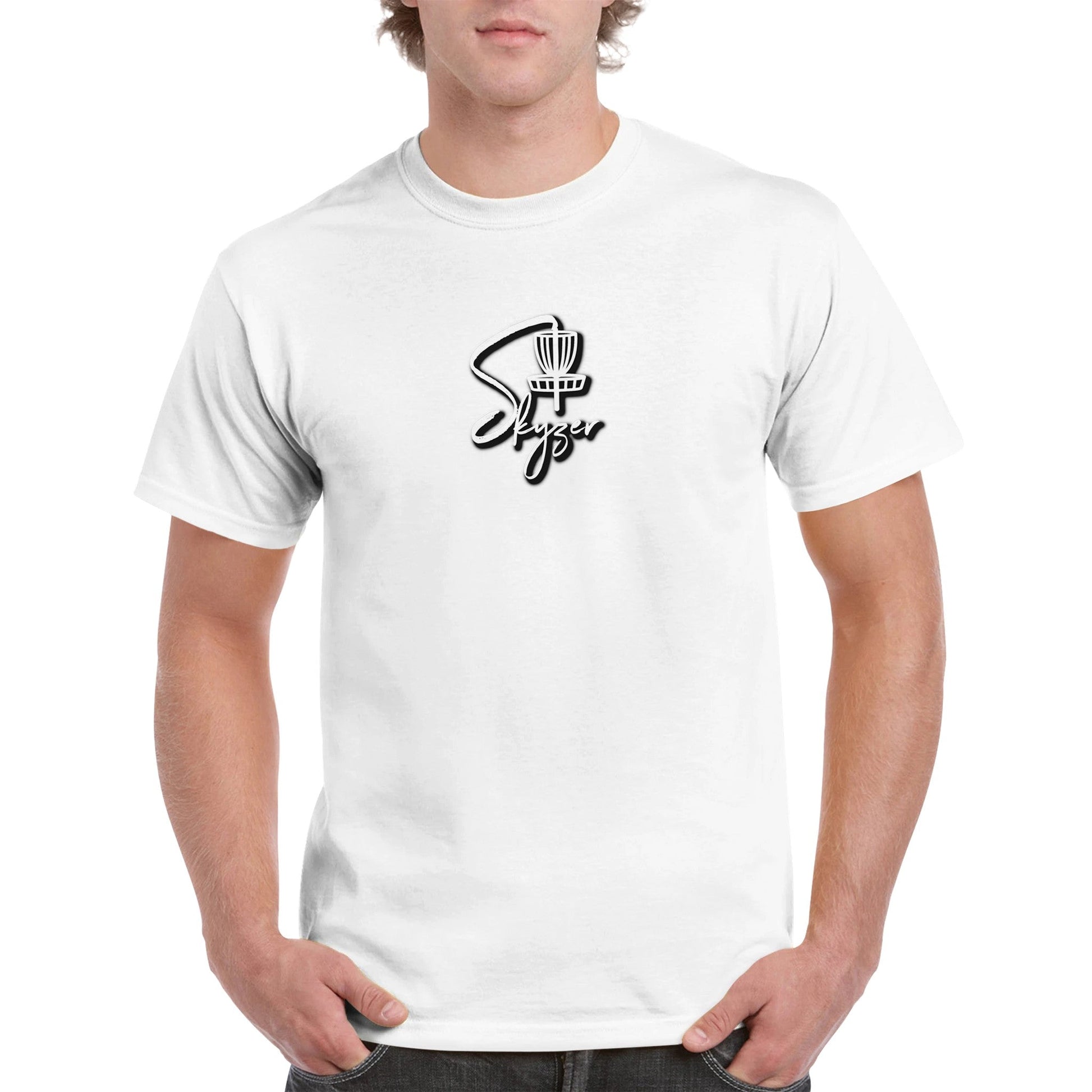 Skyzer Heavyweight Unisex Crewneck T-shirt-Skyzer Disc Golf